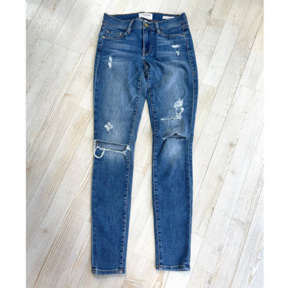 𝅺Frame Le Skinny De Jeanne Skinny Jeans | Jewell Size 24‎